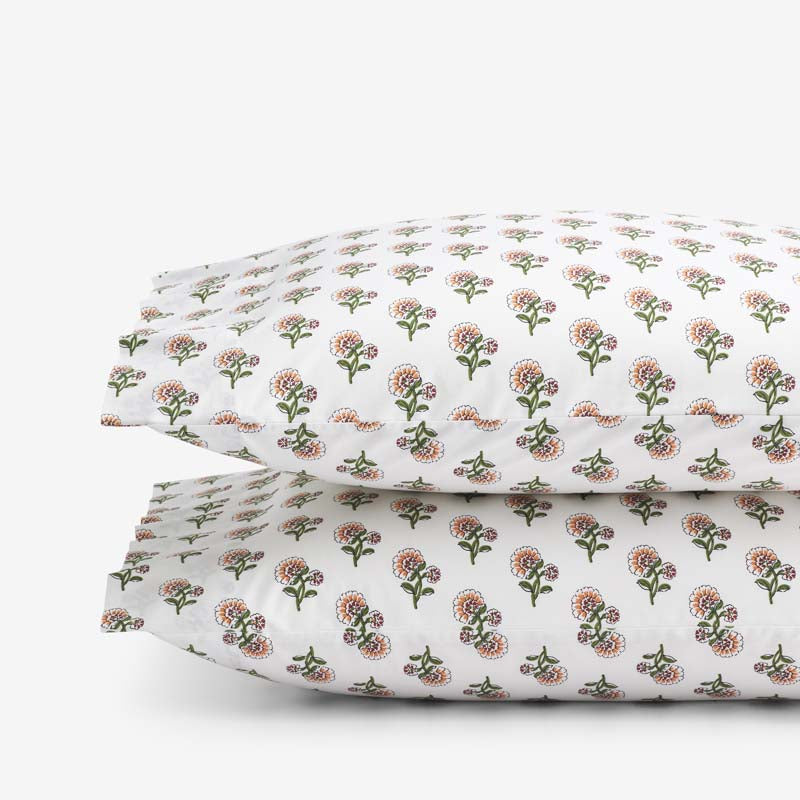 Suhana Garment Washed Cotton Percale Pillowcase Set