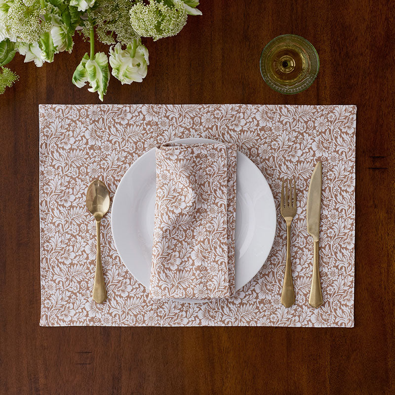 Flower Bloom Reversible Placemats, Set of 4