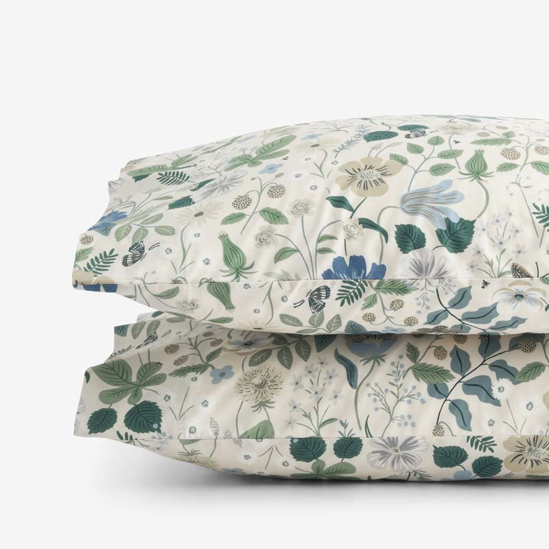 Strawberry Fields Classic Cool Cotton Percale Pillowcase Set