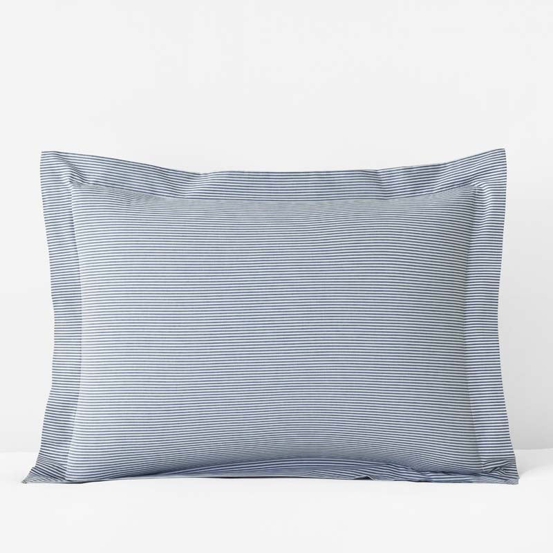 Classic Stripes and Plaids Cool Yarn-Dyed Cotton Percale Sham