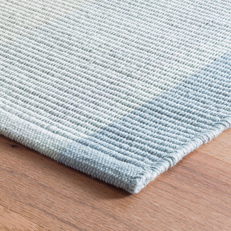 Shore Stripe Handwoven Reversible Cotton Rug