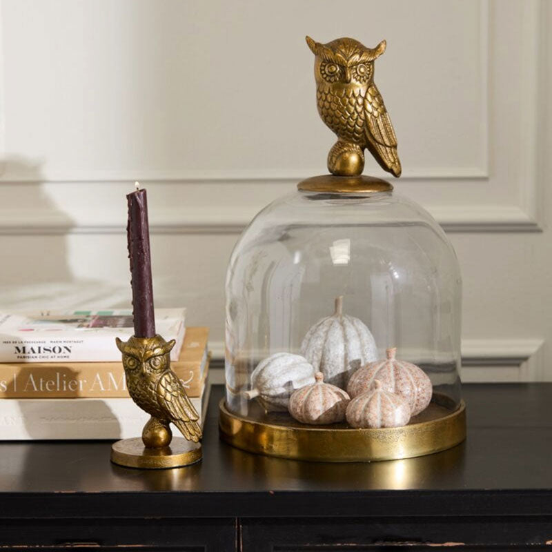 Owl Candlestick Holder