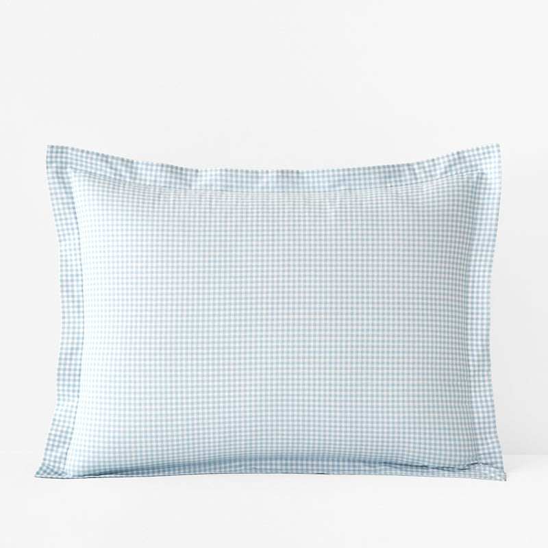 Ditsy Gingham Classic Cool Organic Cotton Percale Sham