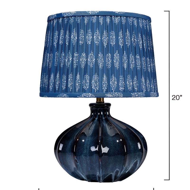 Reactive Glazed Ceramic Table Lamp