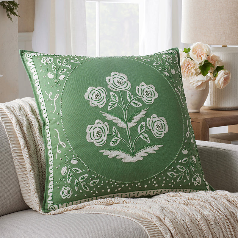 Artichoke Garden Decorative Square Pillow Cover