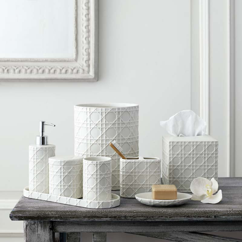 Porcelain Lattice Vanity Tray