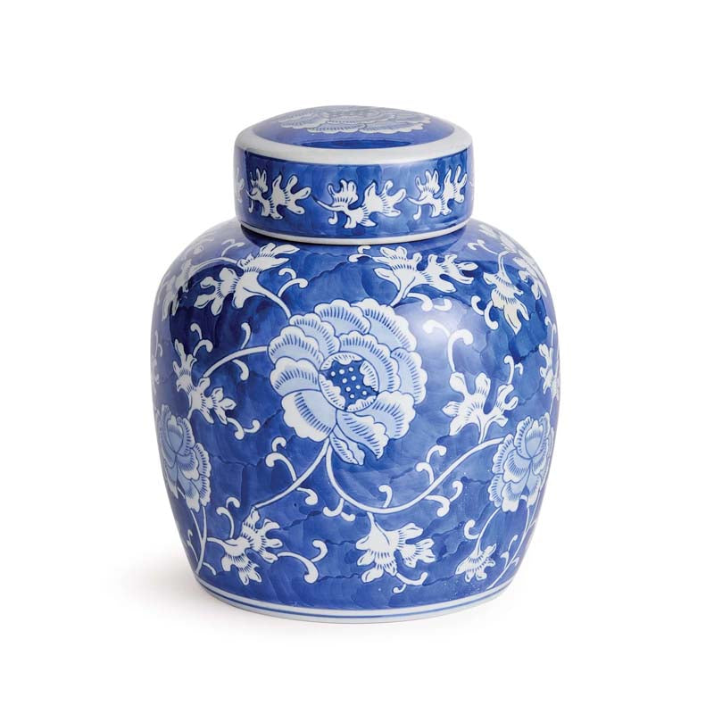 Handpainted Chinoiserie Ginger Jar