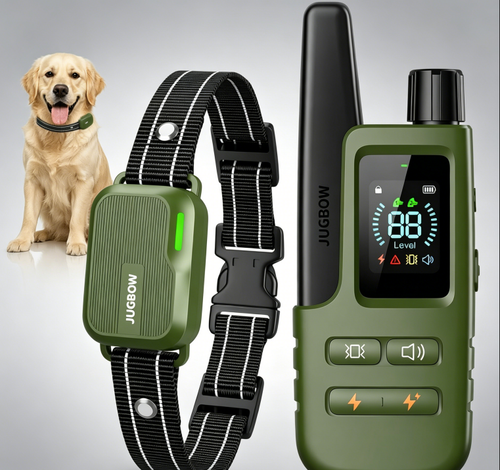 Dog Shock Collar - 4500FT Dog Training Collar with Remote, IPX8 Waterproof Electric Dog Collar with 4 Training Modes