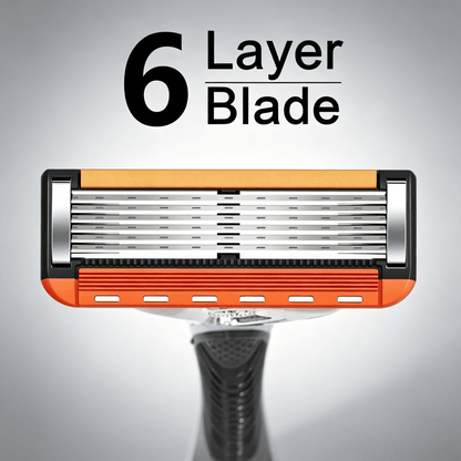 Men Razor Set: Handle & 24/48 Refill Blades