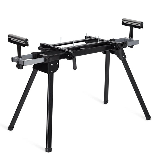 440Lbs Portable Folding Miter Saw Stand, Adjustable Stainless Steel Table, Universal Fit