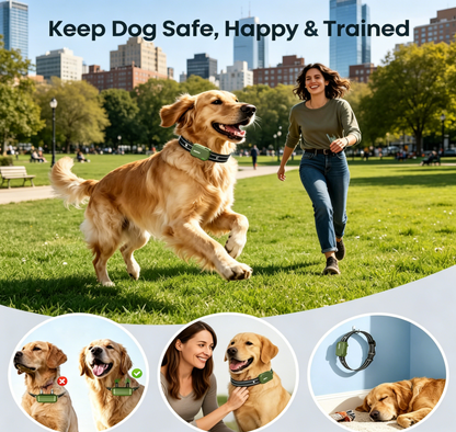 Dog Shock Collar - 4500FT Dog Training Collar with Remote, IPX8 Waterproof Electric Dog Collar with 4 Training Modes