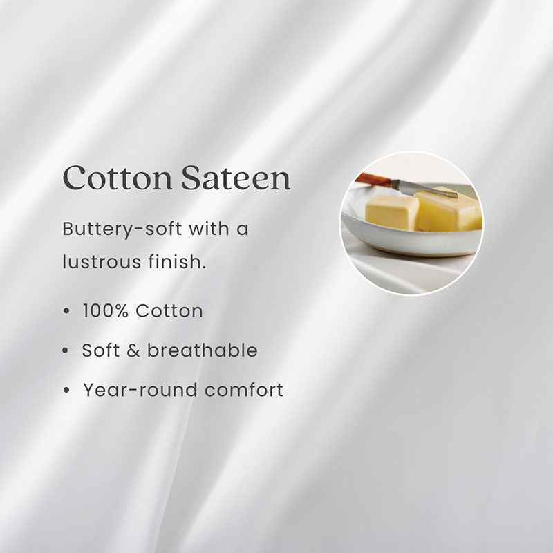 Dobby Stripe Classic Smooth Cotton Wrinkle-Free Sateen Sham