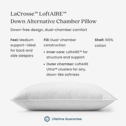 LoftAIRE™ Down Alternative Chamber Pillow