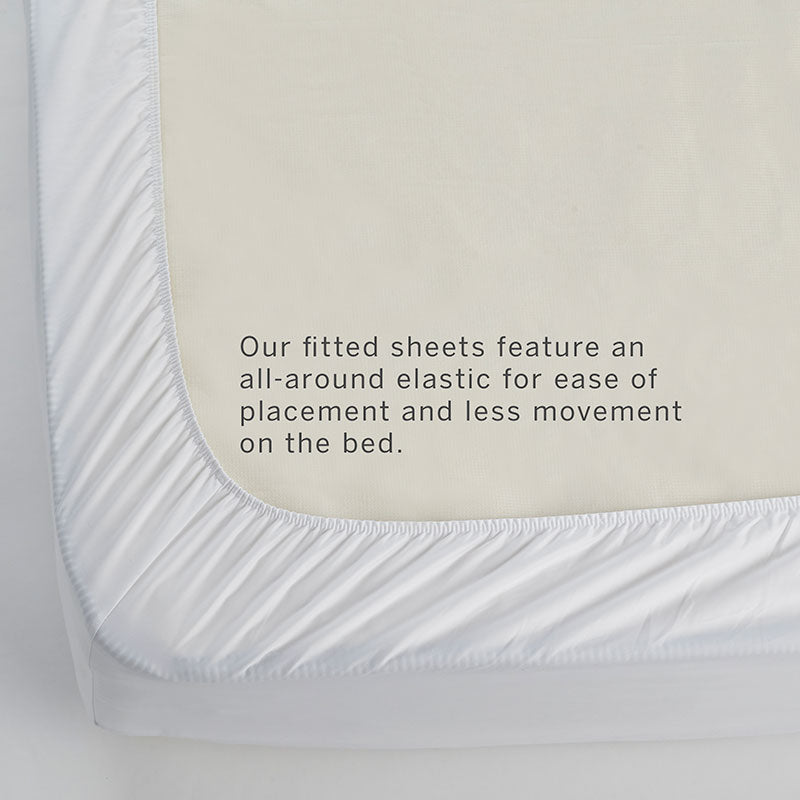 Ditsy Gingham Classic Cool Organic Cotton Percale Toddler Bed Sheet Set