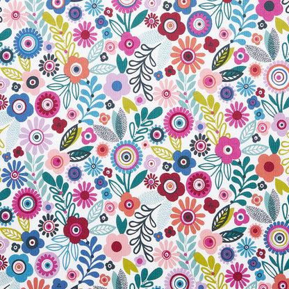 Joyful Mini Flower Classic Cool Organic Cotton Percale Pillowcase Set
