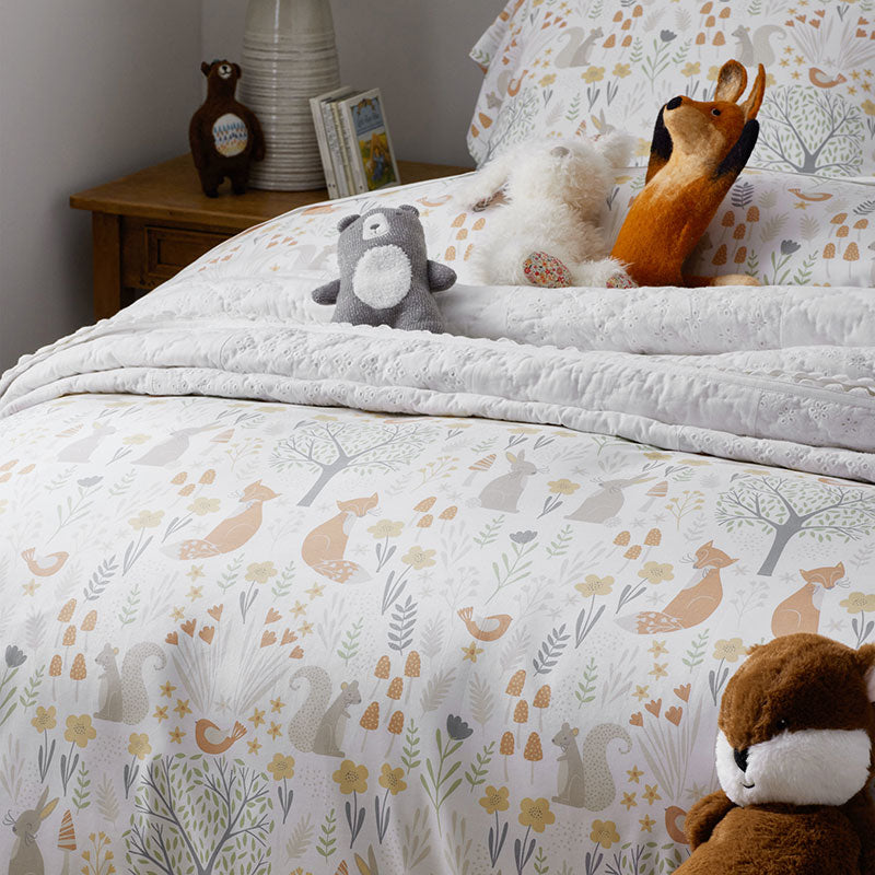 Forest Animals Classic Cool Organic Cotton Percale Sham