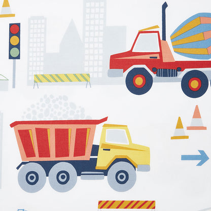Construction Trucks Classic Cool Organic Cotton Percale Pillowcase Set