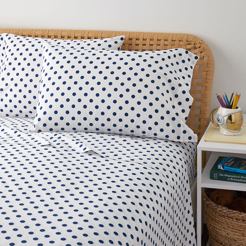 Dot Classic Cool Organic Cotton Percale Pillowcase Set