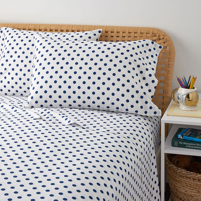 Dot Classic Cool Organic Cotton Percale Pillowcase Set