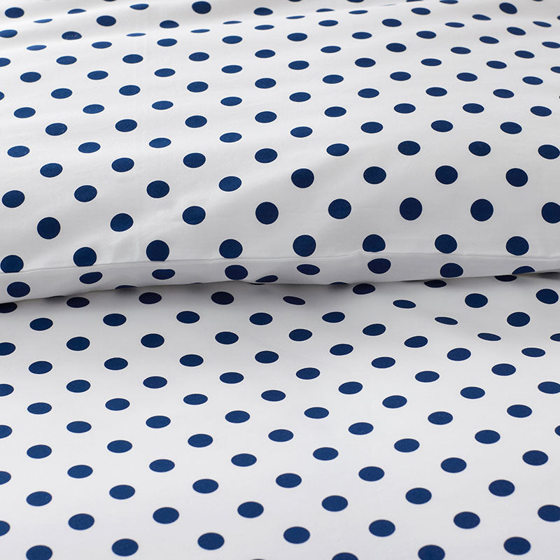 Dot Classic Cool Organic Cotton Percale Duvet Cover Set