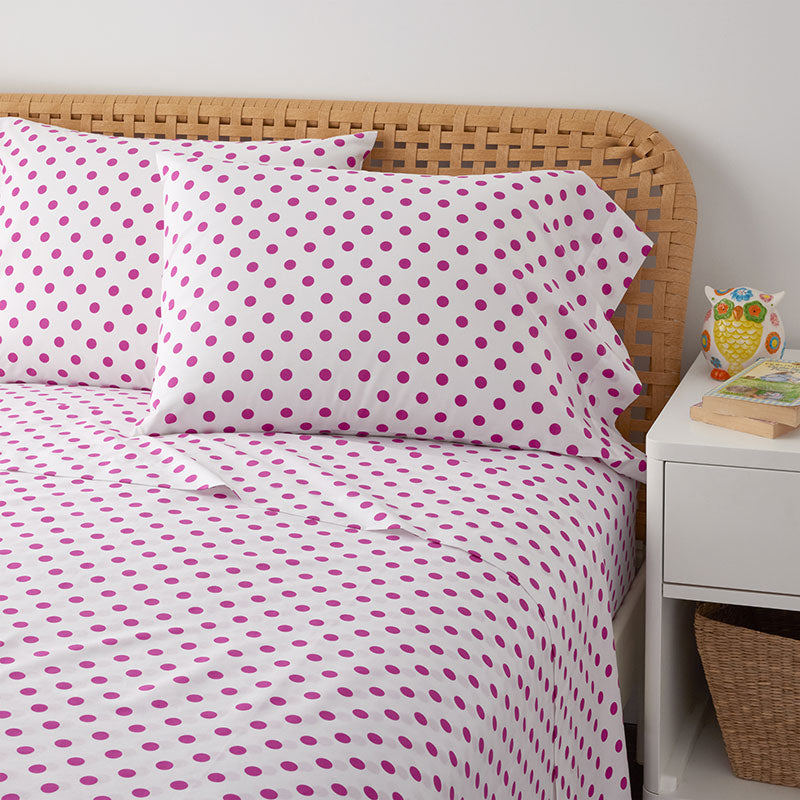 Dot Classic Cool Organic Cotton Percale Pillowcase Set