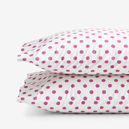 Dot Classic Cool Organic Cotton Percale Pillowcase Set