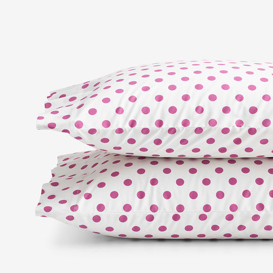 Dot Classic Cool Organic Cotton Percale Pillowcase Set