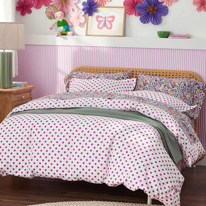 Dot Classic Cool Organic Cotton Percale Bed Sheet Set