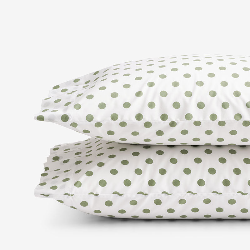 Dot Classic Cool Organic Cotton Percale Pillowcase Set
