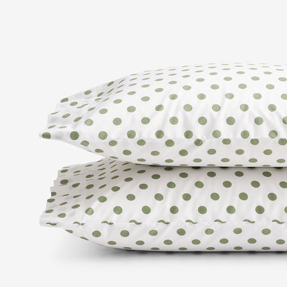 Dot Classic Cool Organic Cotton Percale Pillowcase Set