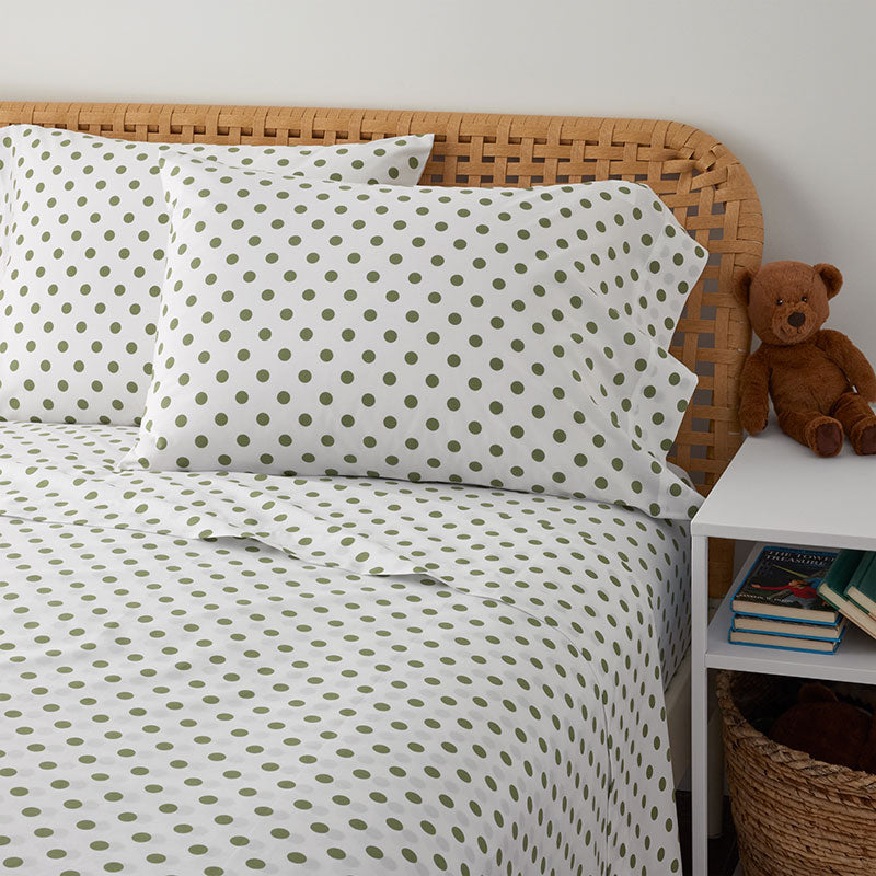 Dot Classic Cool Organic Cotton Percale Pillowcase Set