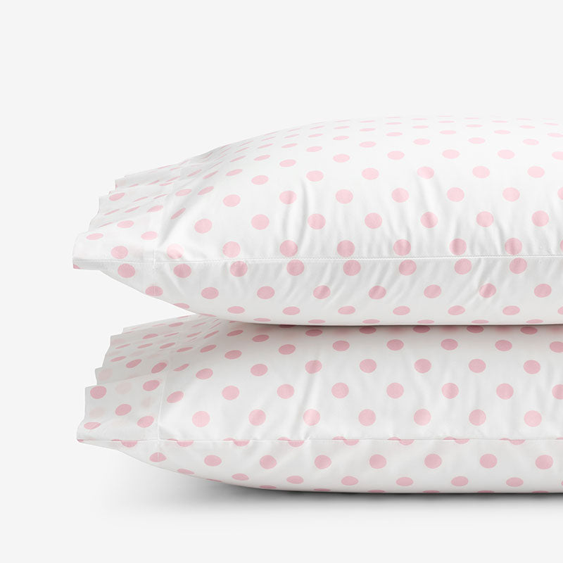 Dot Classic Cool Organic Cotton Percale Pillowcase Set