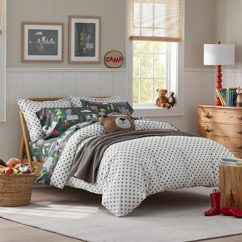 Dot Classic Cool Organic Cotton Percale Pillowcase Set