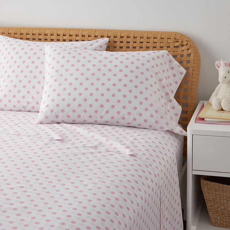 Dot Classic Cool Organic Cotton Percale Pillowcase Set