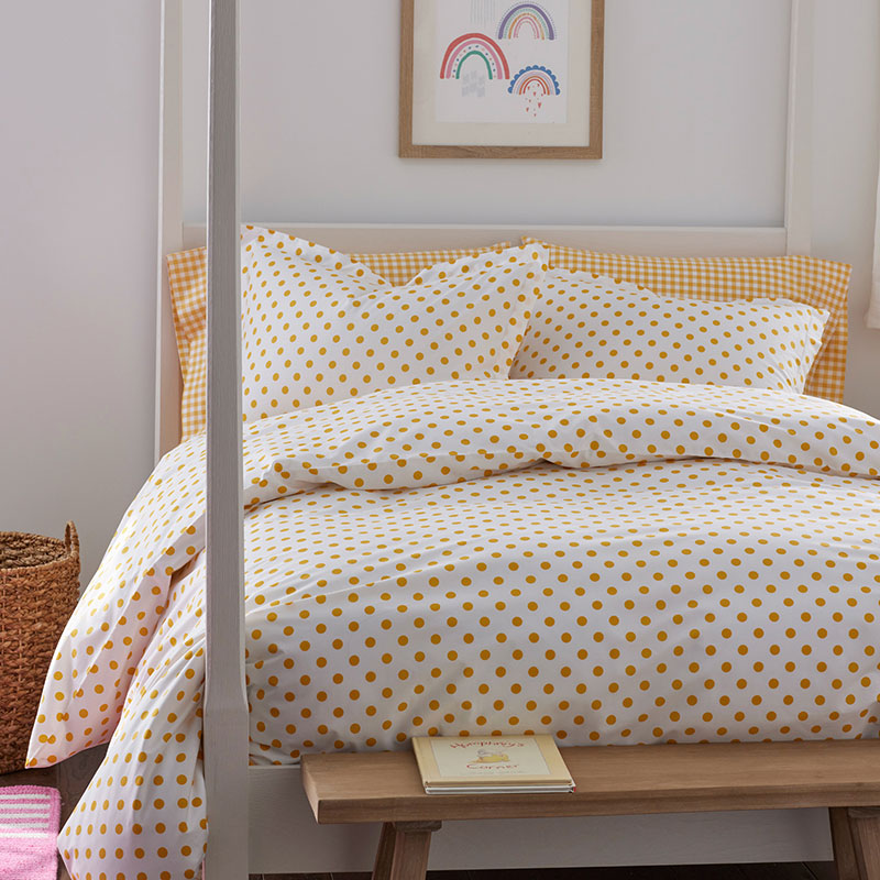 Dot Classic Cool Organic Cotton Percale Comforter Set