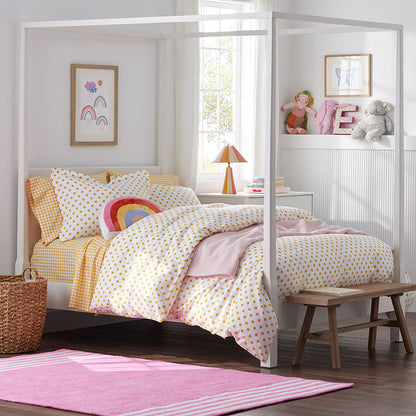 Dot Classic Cool Organic Cotton Percale Bed Sheet Set
