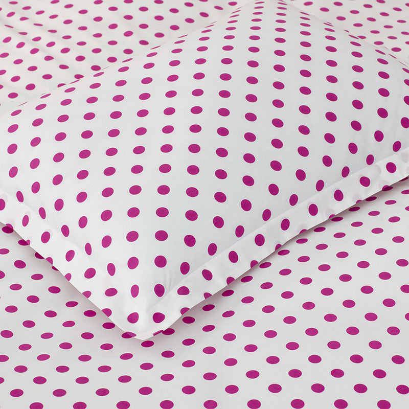 Dot Classic Cool Organic Cotton Percale Duvet Cover Set
