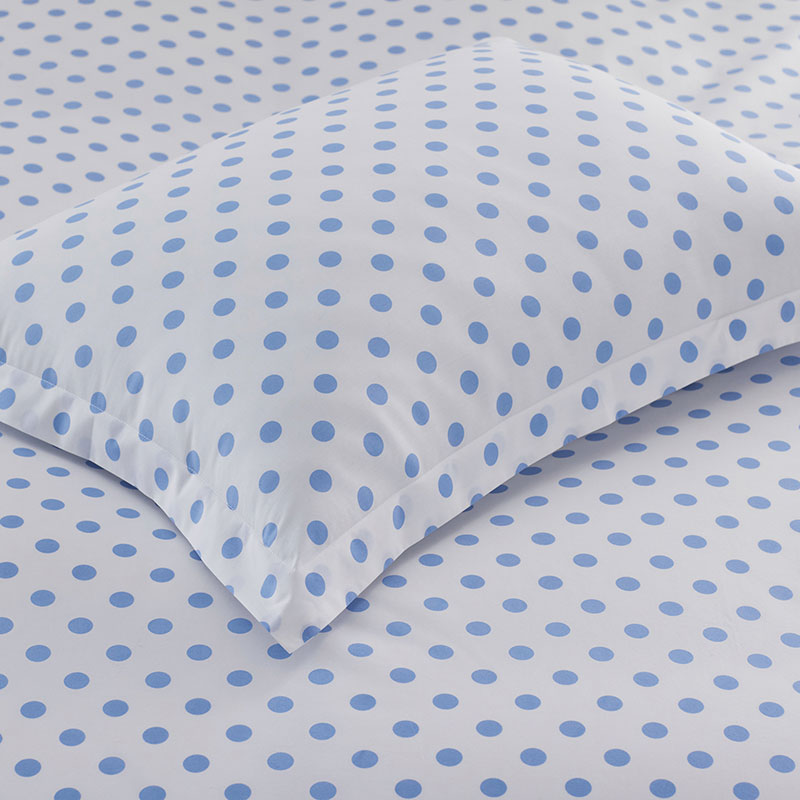 Dot Classic Cool Organic Cotton Percale Duvet Cover Set