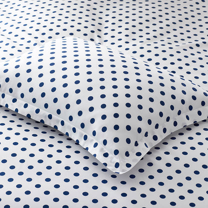Dot Classic Cool Organic Cotton Percale Duvet Cover Set