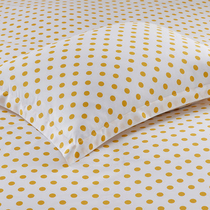 Dot Classic Cool Organic Cotton Percale Duvet Cover Set