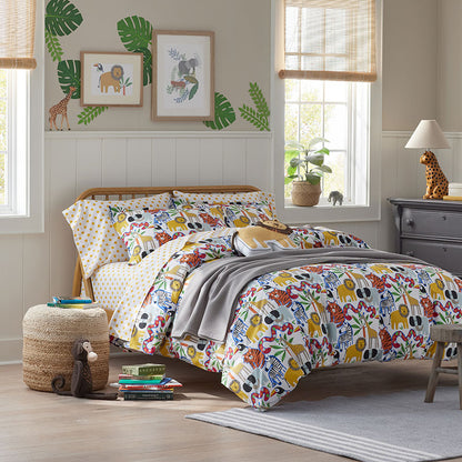Dot Classic Cool Organic Cotton Percale Duvet Cover Set