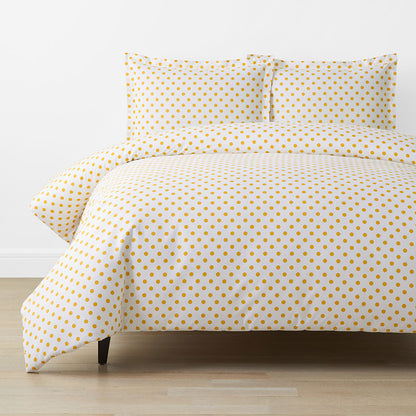 Dot Classic Cool Organic Cotton Percale Duvet Cover Set