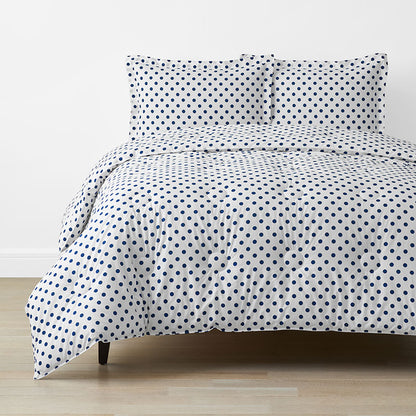 Dot Classic Cool Organic Cotton Percale Comforter Set