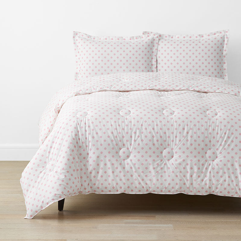 Dot Classic Cool Organic Cotton Percale Comforter Set