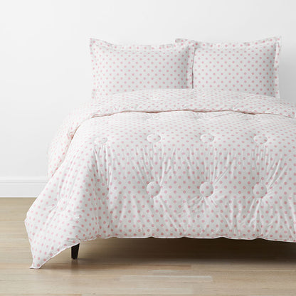 Dot Classic Cool Organic Cotton Percale Comforter Set