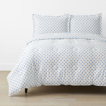Dot Classic Cool Organic Cotton Percale Comforter Set