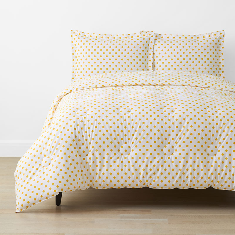 Dot Classic Cool Organic Cotton Percale Comforter Set