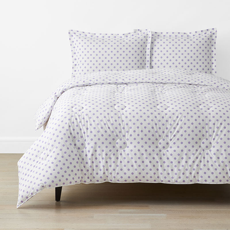 Dot Classic Cool Organic Cotton Percale Comforter Set