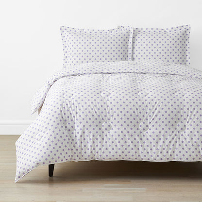 Dot Classic Cool Organic Cotton Percale Comforter Set