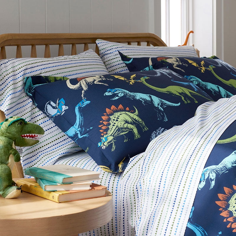 Zig Zag Classic Cool Organic Cotton Percale Bed Sheet Set
